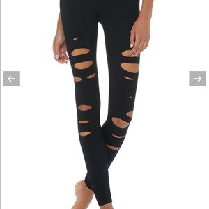 Alo High Waist Ripped Warriors Leggin